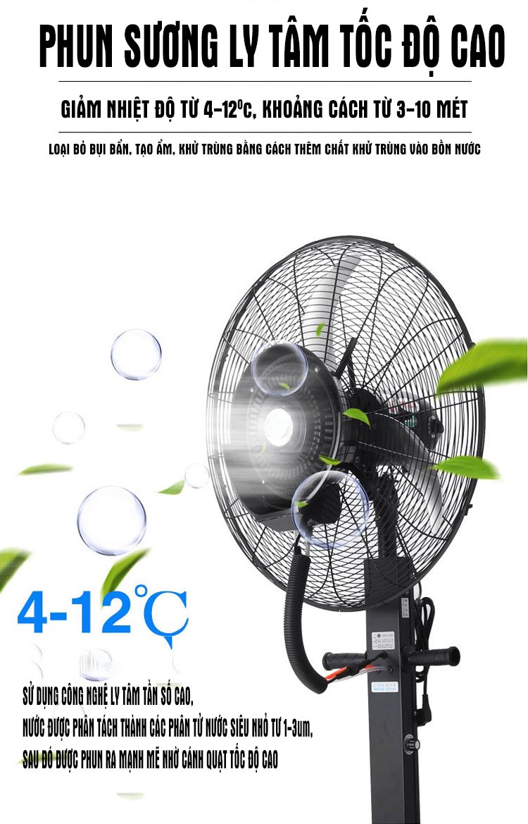 4 lý do nên mua quạt phun sương công nghiệp