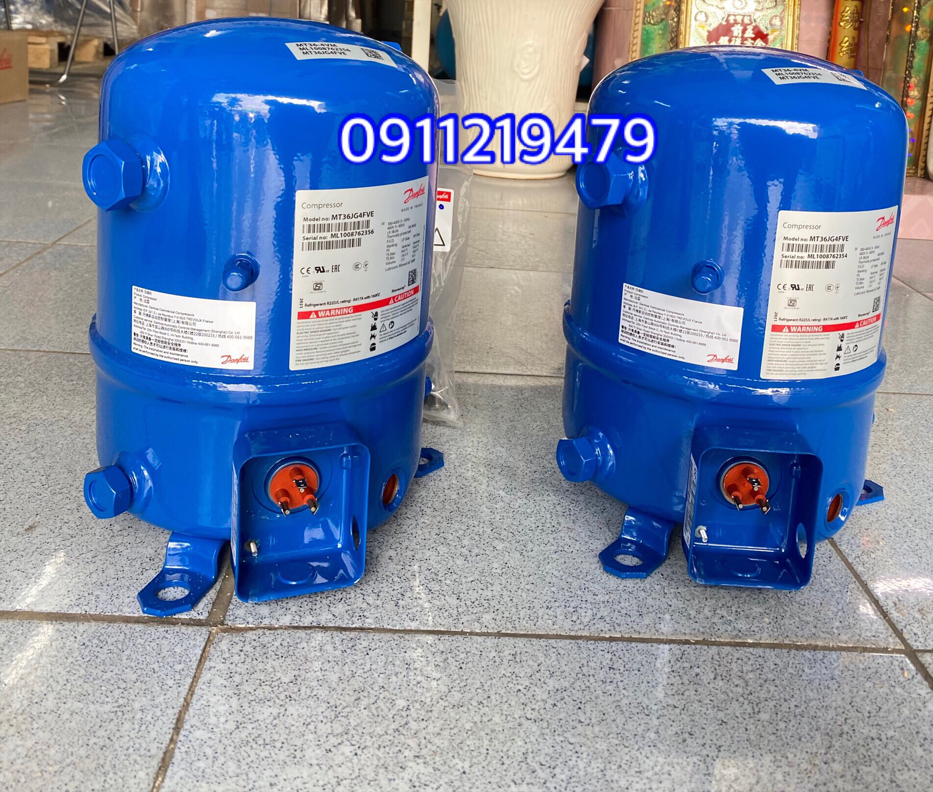 lốc lạnh danfoss piston 3hp MT36 CHÍNH HÃNG