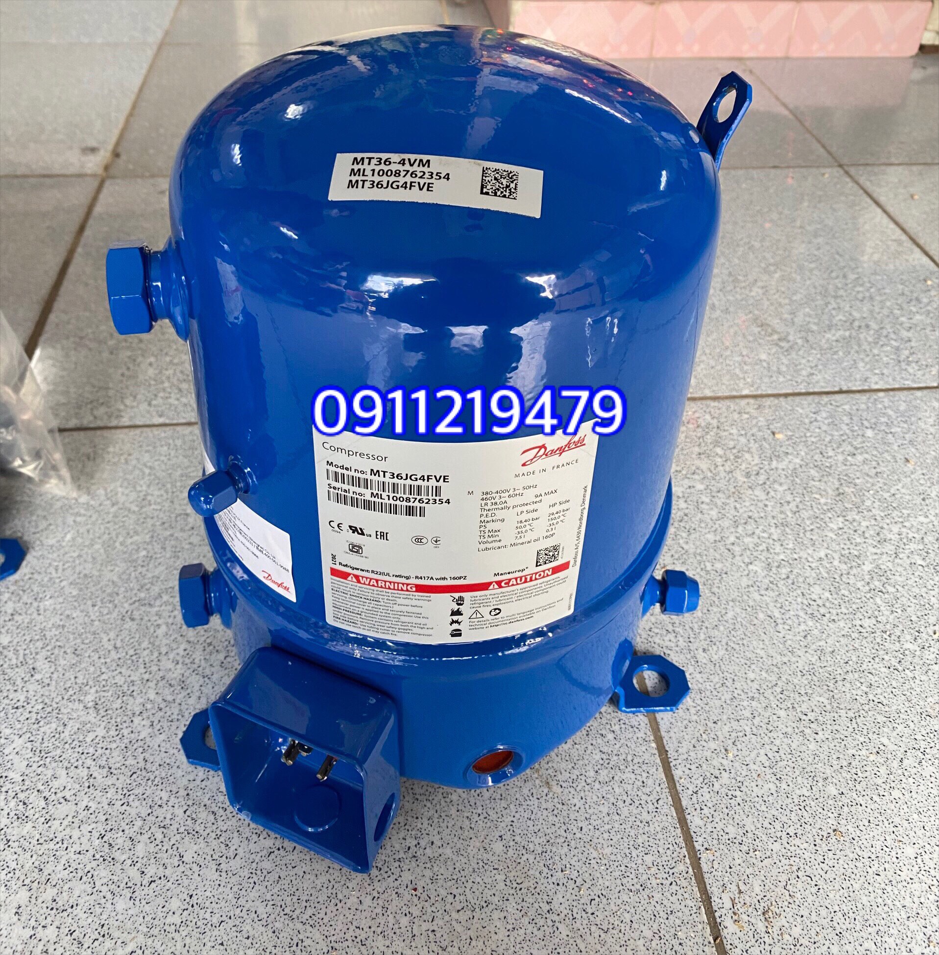 lốc lạnh danfoss piston 3hp MT36 CHÍNH HÃNG