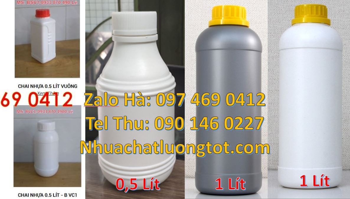 chai nhựa lớn 1l đựng mỹ phẩm,chai nhựa 0.5l đựng nước tương,chai nhựa