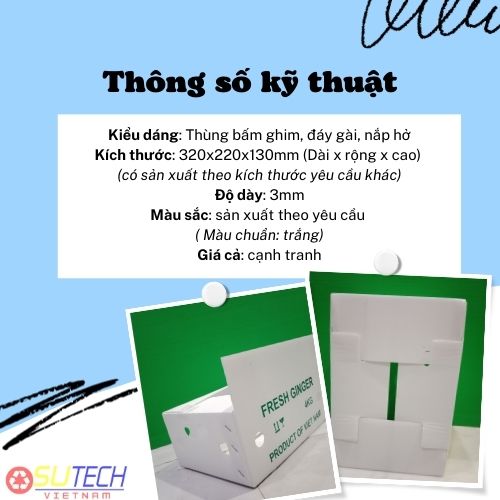 Thùng nhựa đựng nông sản, thùng gừng xuất khẩu