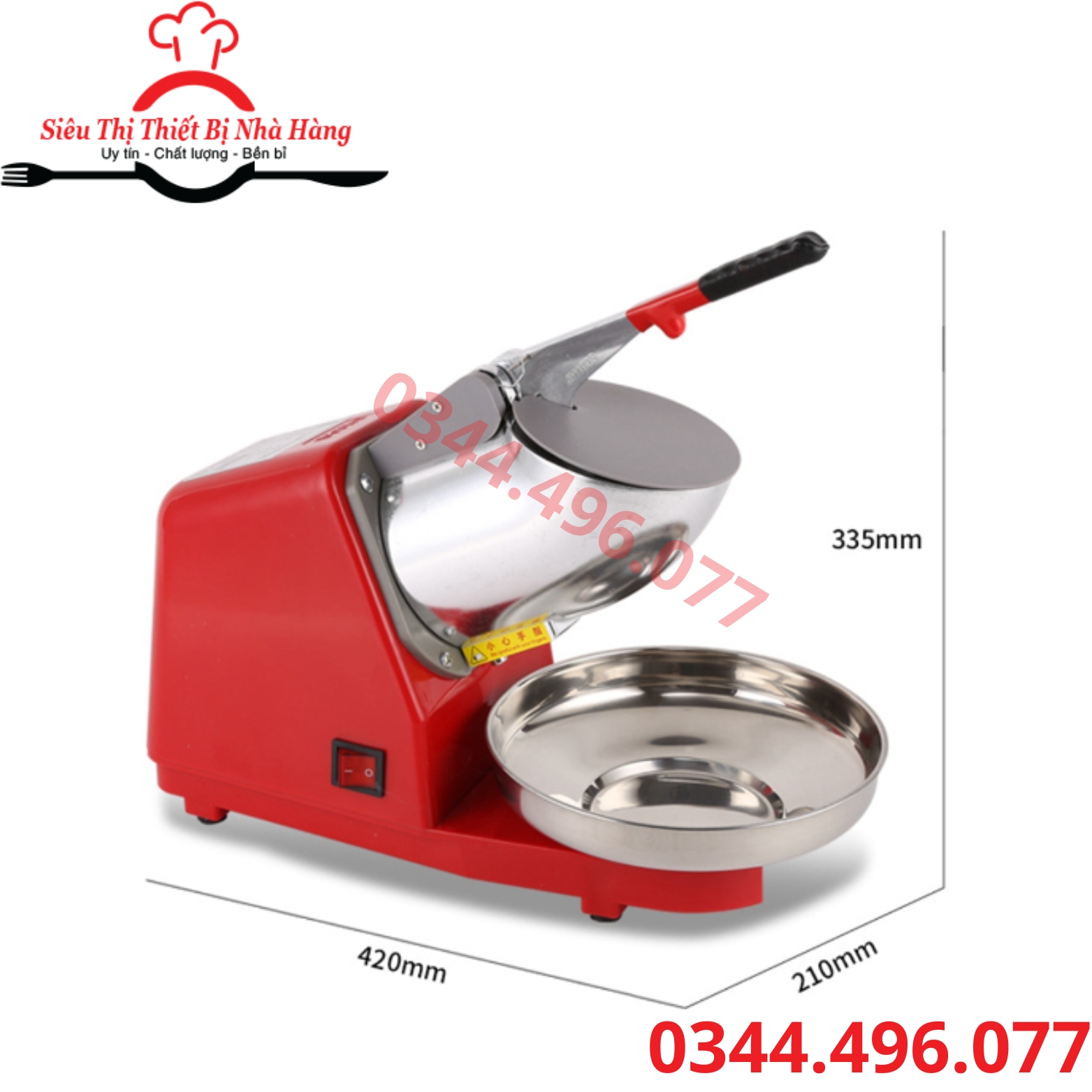 Máy bào đá tuyết, máy xay đá 2 lưỡi siêu mịn cho quán cafe, quán chè