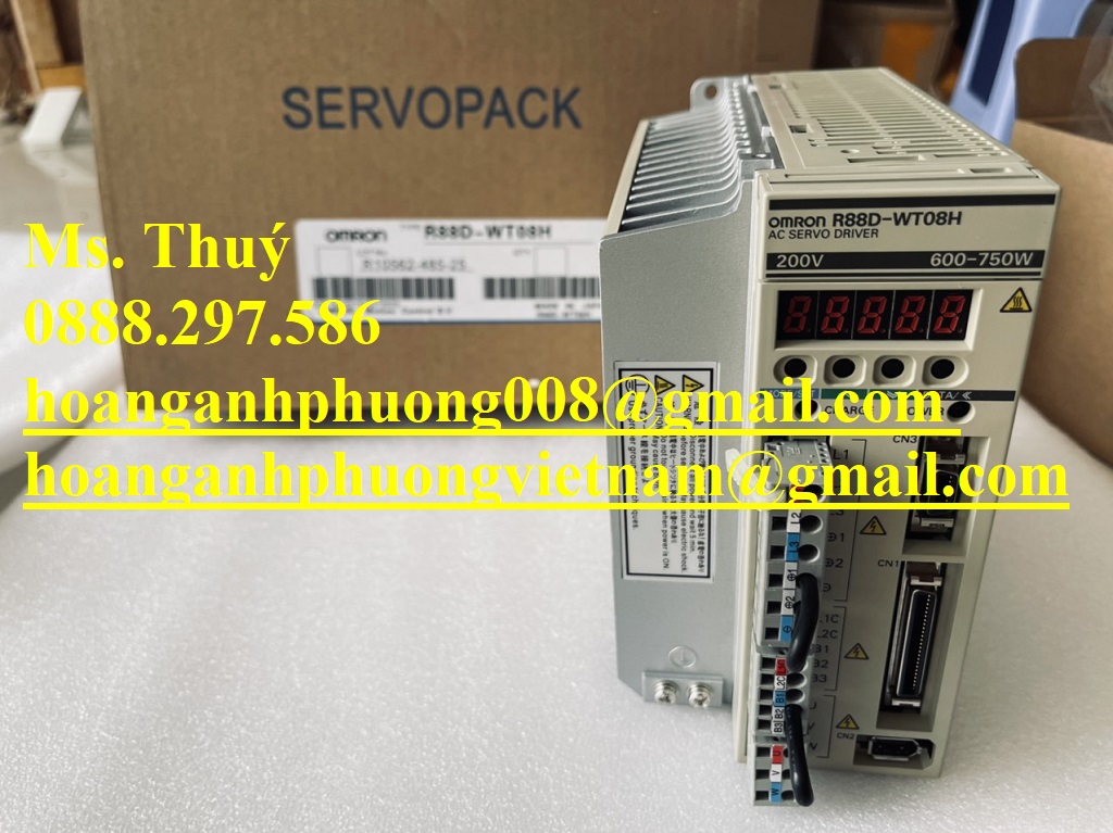 Bộ điều khiển Servo Omron R88D-WT08H  BH 12 tháng chính hãng
