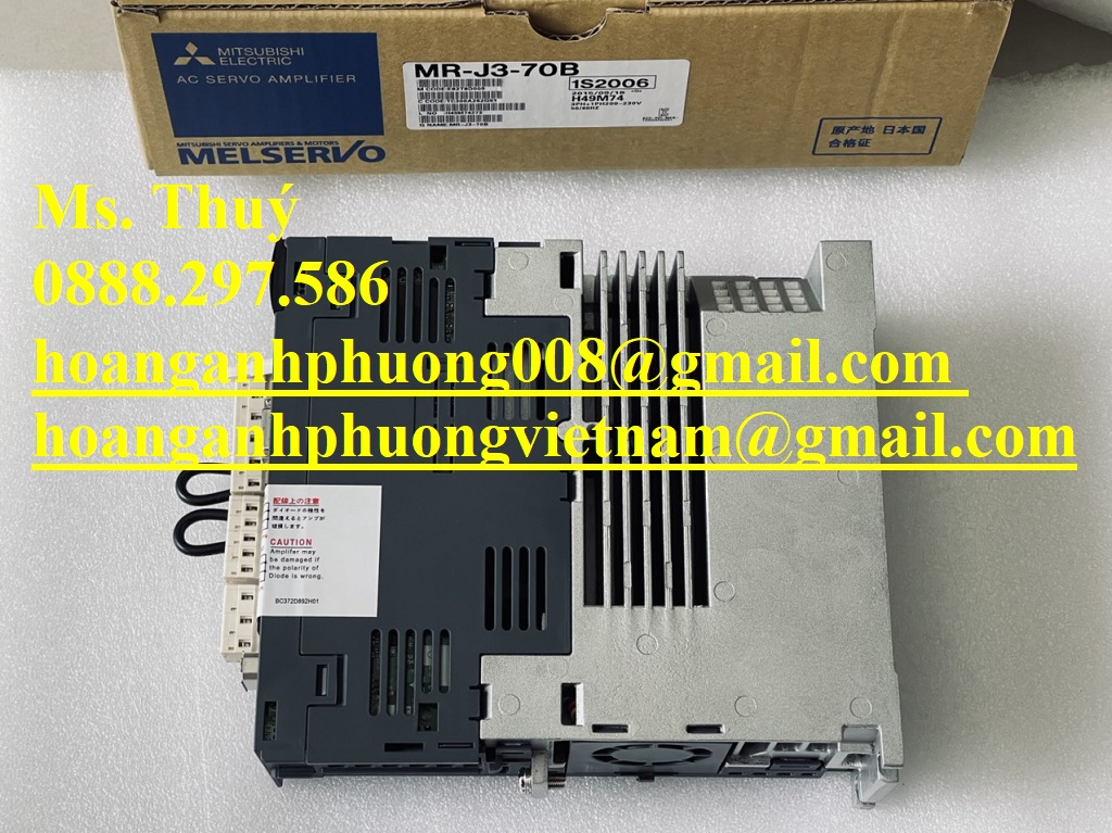 Chính hãng, mới 100%  Mitsubishi MR-J3-70B 0.7KW 380V