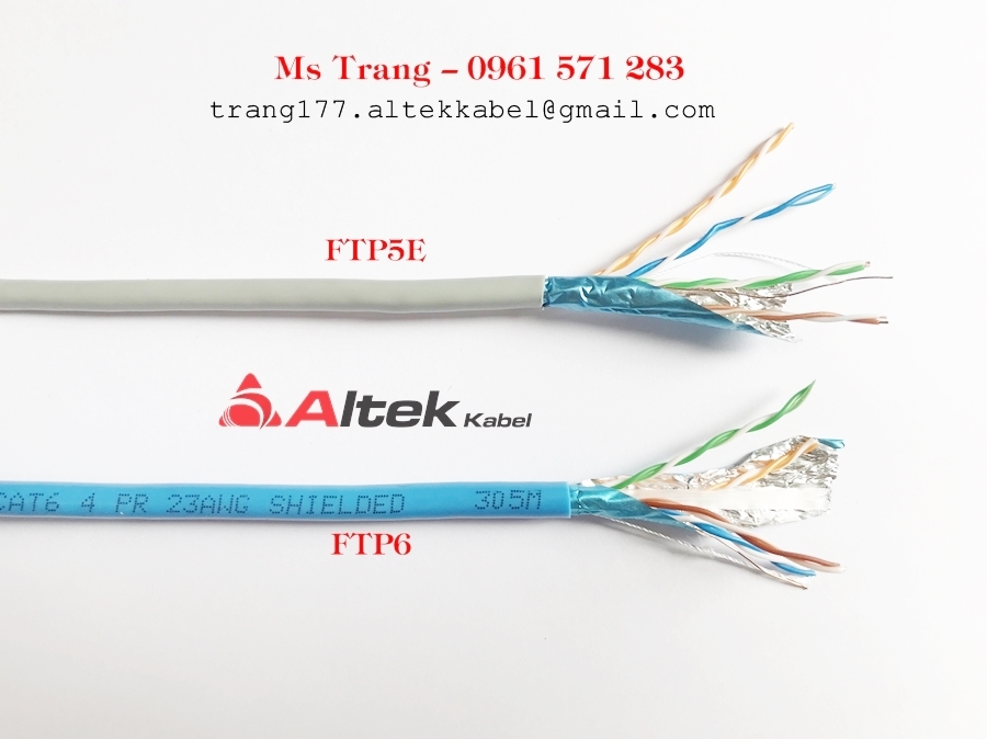 Cáp mạng cat6 và cat5e Altek Kabel lõi đồng