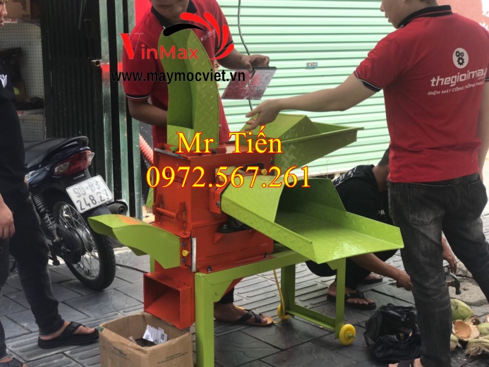 Máy băm sơ dừa, bã mía, cỏ voi đa năng SUMO 3KW