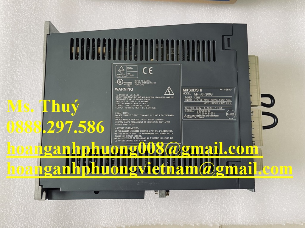 MR-J3-200B - Bộ điều khiển Servo Mitsubishi chính hãng