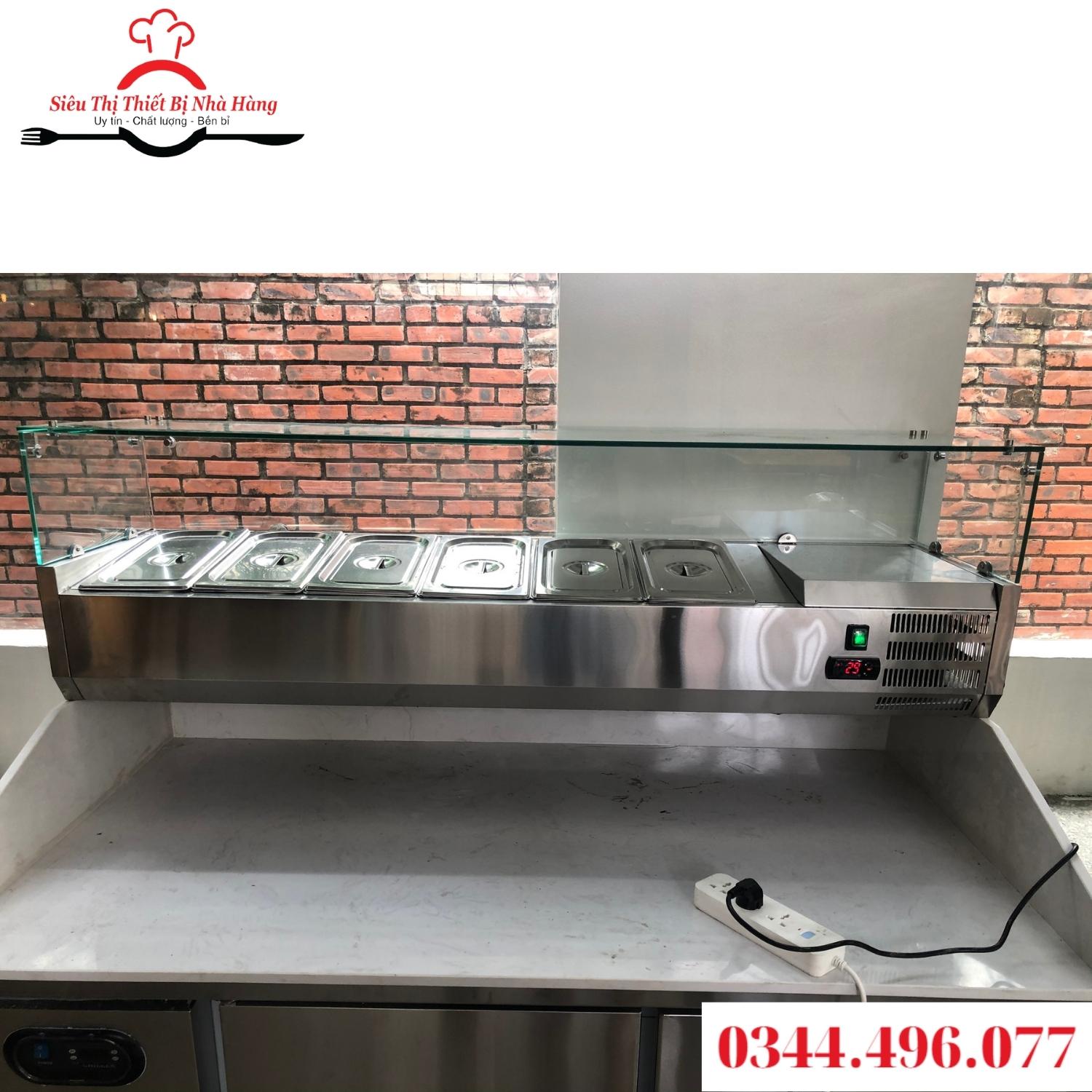 Tủ lạnh pizza/ bàn salad/quầy buffet- bàn chuyên giữ lạnh thực phẩm