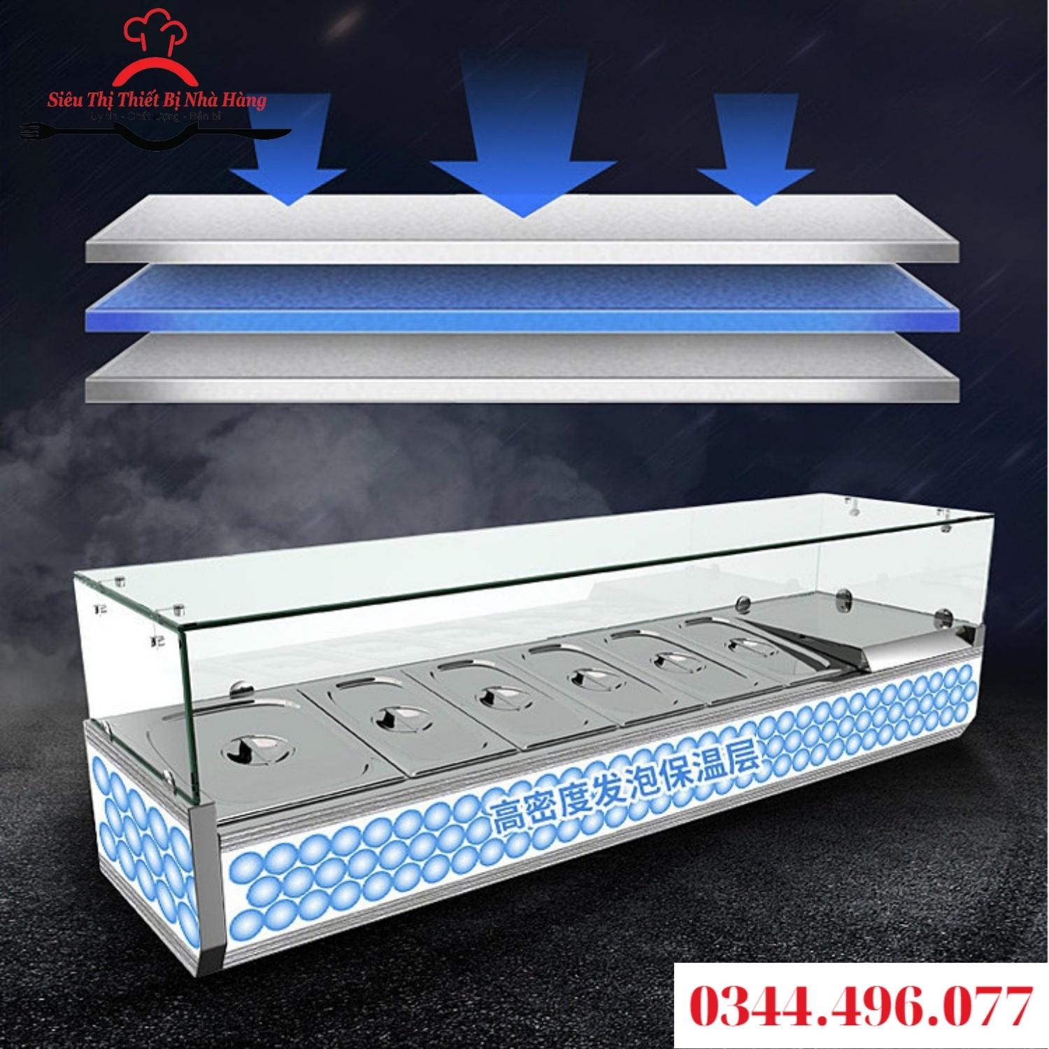 Tủ lạnh pizza/ bàn salad/quầy buffet- bàn chuyên giữ lạnh thực phẩm