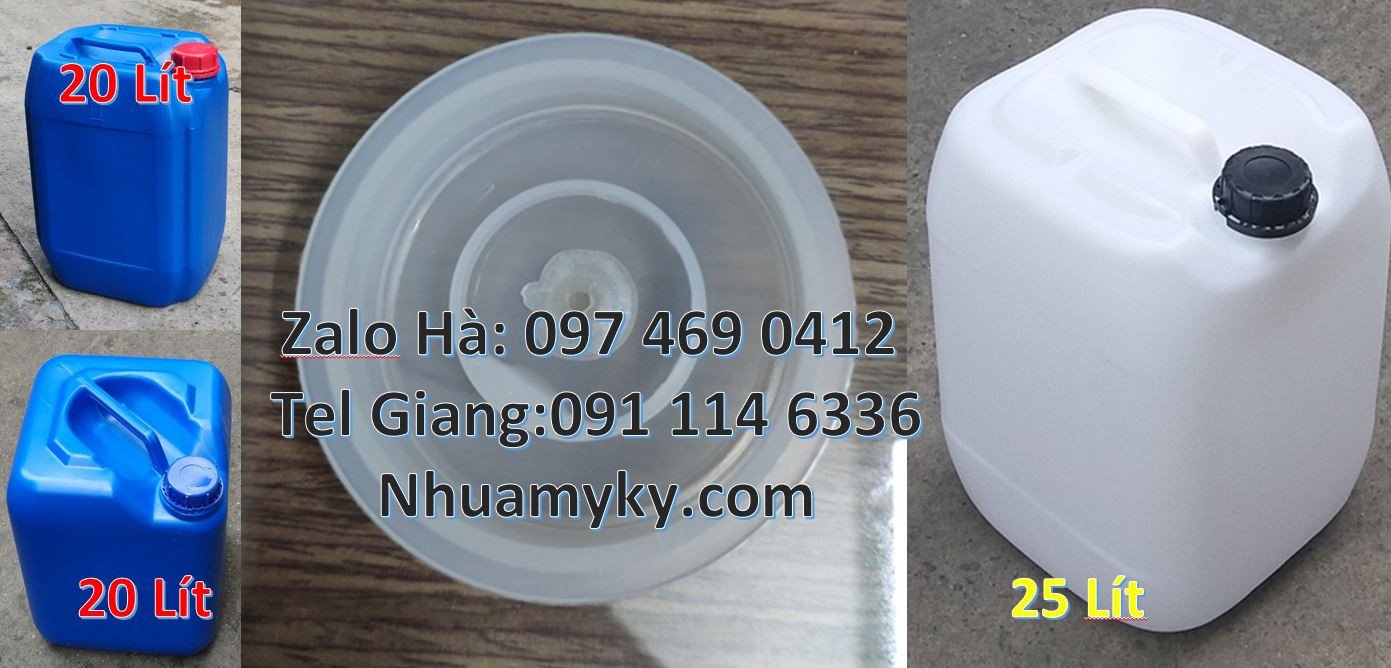 can nhựa 20l màu xanh,can nhựa 30l màu trắng,can nhựa hdpe chất lượng