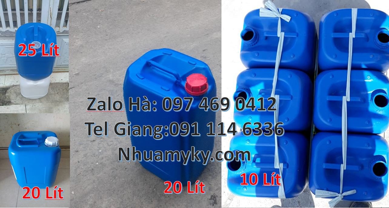 can nhựa 20l màu xanh,can nhựa 30l màu trắng,can nhựa hdpe chất lượng
