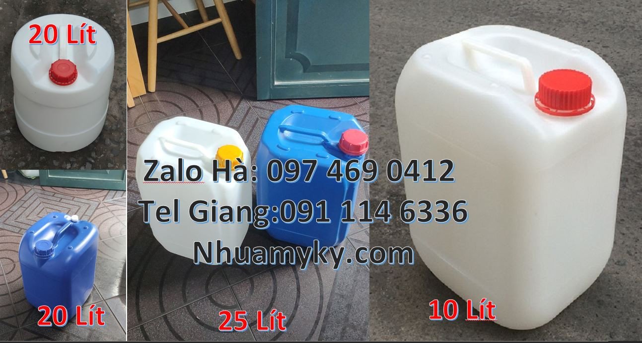 can nhựa 20l màu xanh,can nhựa 30l màu trắng,can nhựa hdpe chất lượng