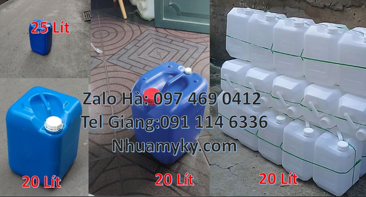 can nhựa 20l màu xanh,can nhựa 30l màu trắng,can nhựa hdpe chất lượng