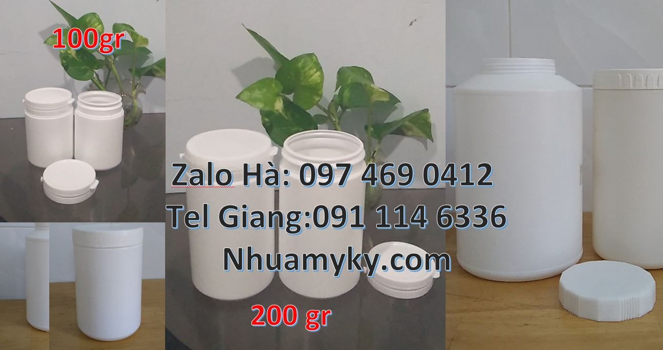 hũ nhựa 50g đựng hạt tiêu,hũ nhựa 200g đựng bột ngọt,hũ nhựa hdpe rẻ