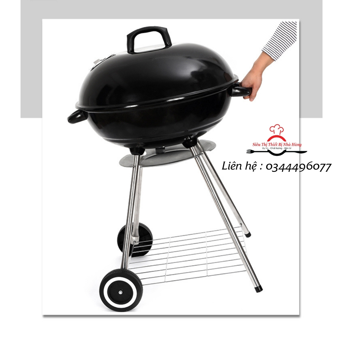 Bếp nướng than hoa BBQ ngoài trời- loại tròn