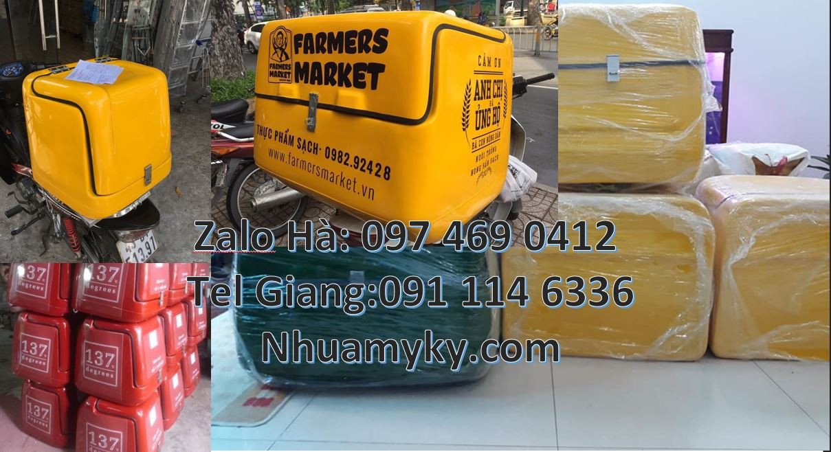 thùng giao đồ ăn nhanh,thùng giao hàng giá rẻ,thùng giao thư báo vàng