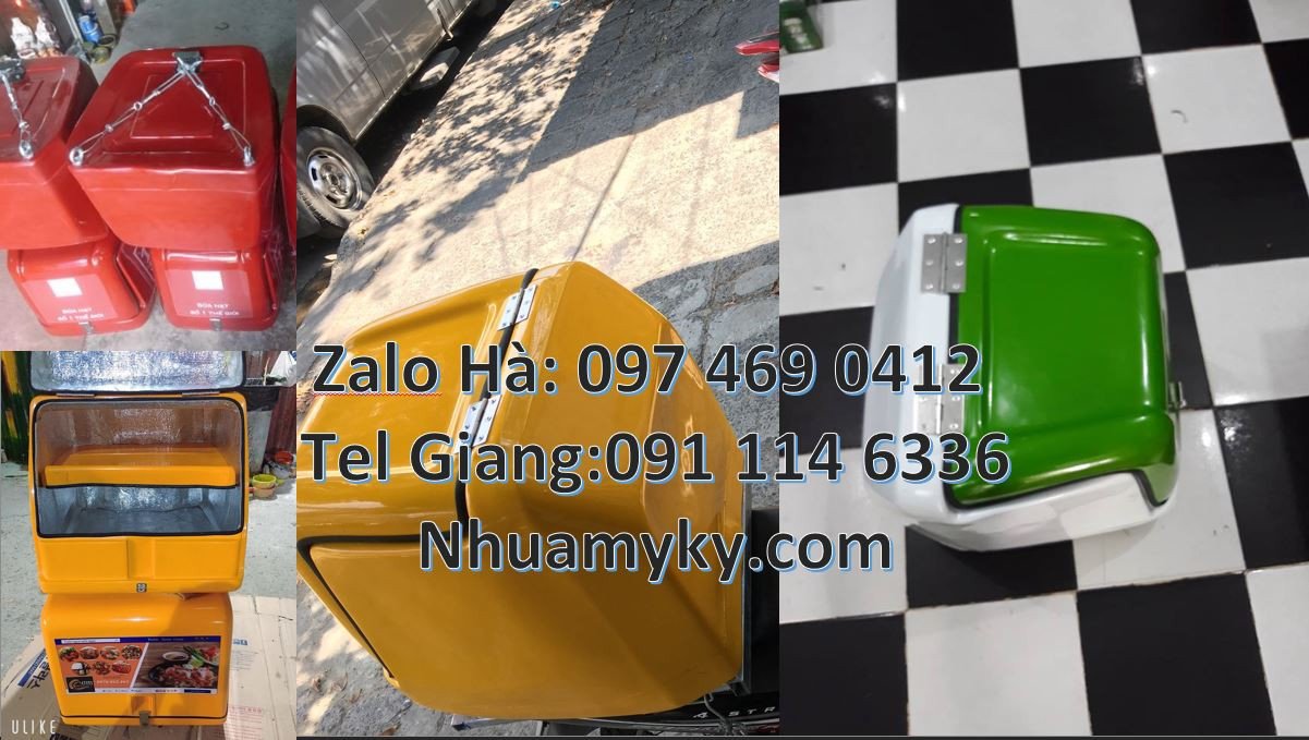 thùng giao đồ ăn nhanh,thùng giao hàng giá rẻ,thùng giao thư báo vàng