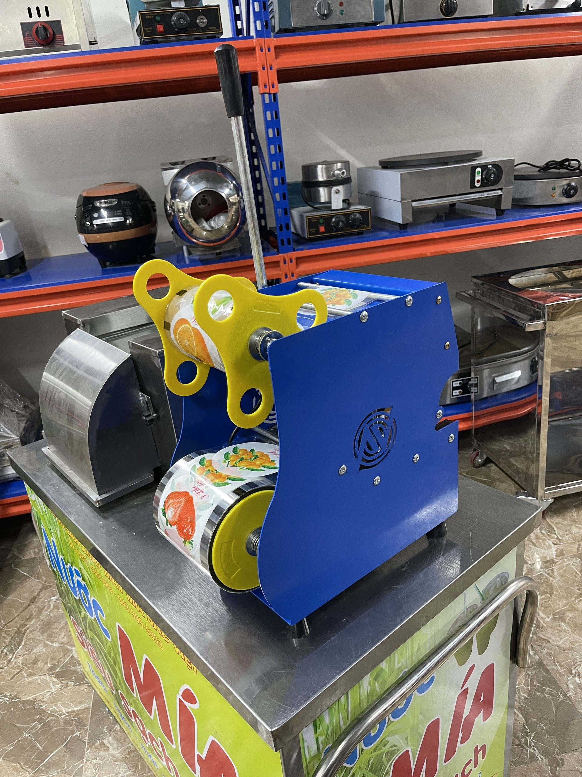 Máy ép ly 300-400-500-700ml. Máy dập cốc