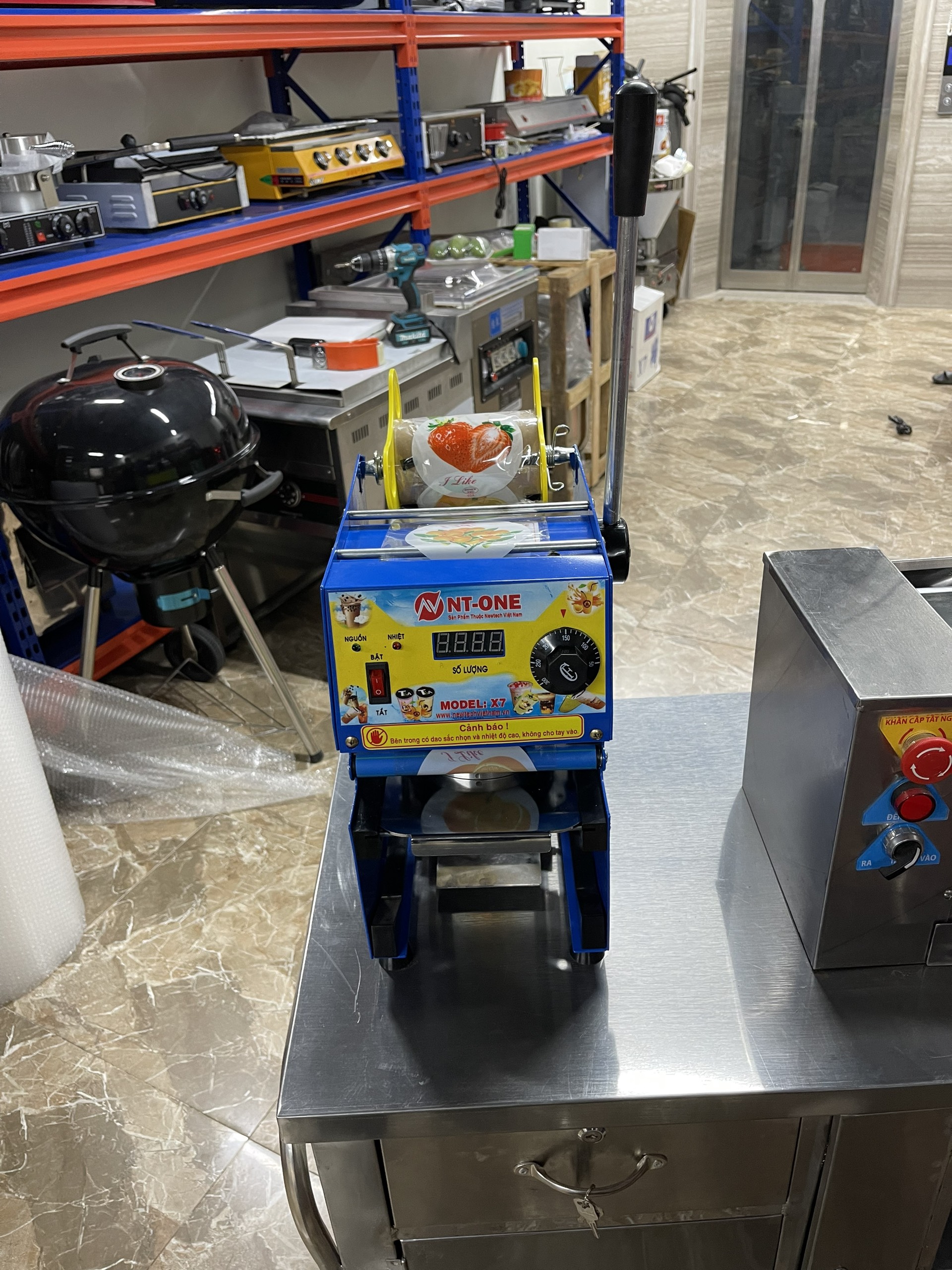 Máy ép ly 300-400-500-700ml. Máy dập cốc