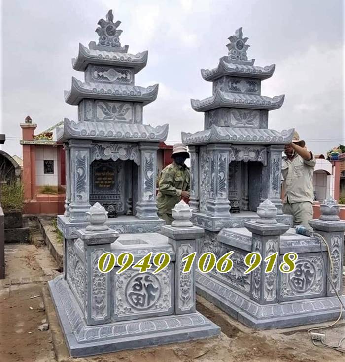 Mẫu tháp mộ để tro cốt bằng đá năm 2023