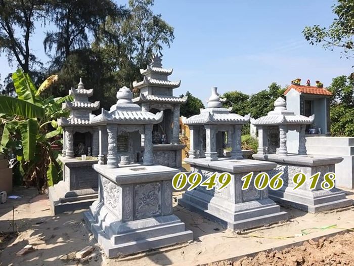 Mẫu tháp mộ để tro cốt bằng đá năm 2023