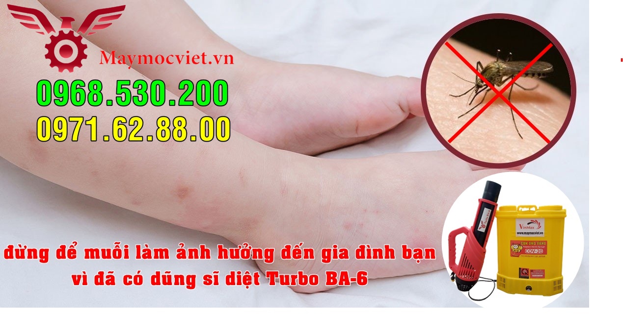 [Bảo hành 12 tháng ]-Máy phun thuốc diệt muỗi và côn trùng Turbo BA-6