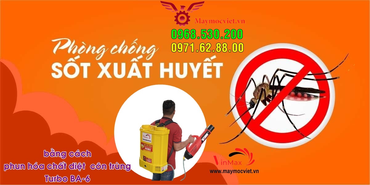 [Bảo hành 12 tháng ]-Máy phun thuốc diệt muỗi và côn trùng Turbo BA-6