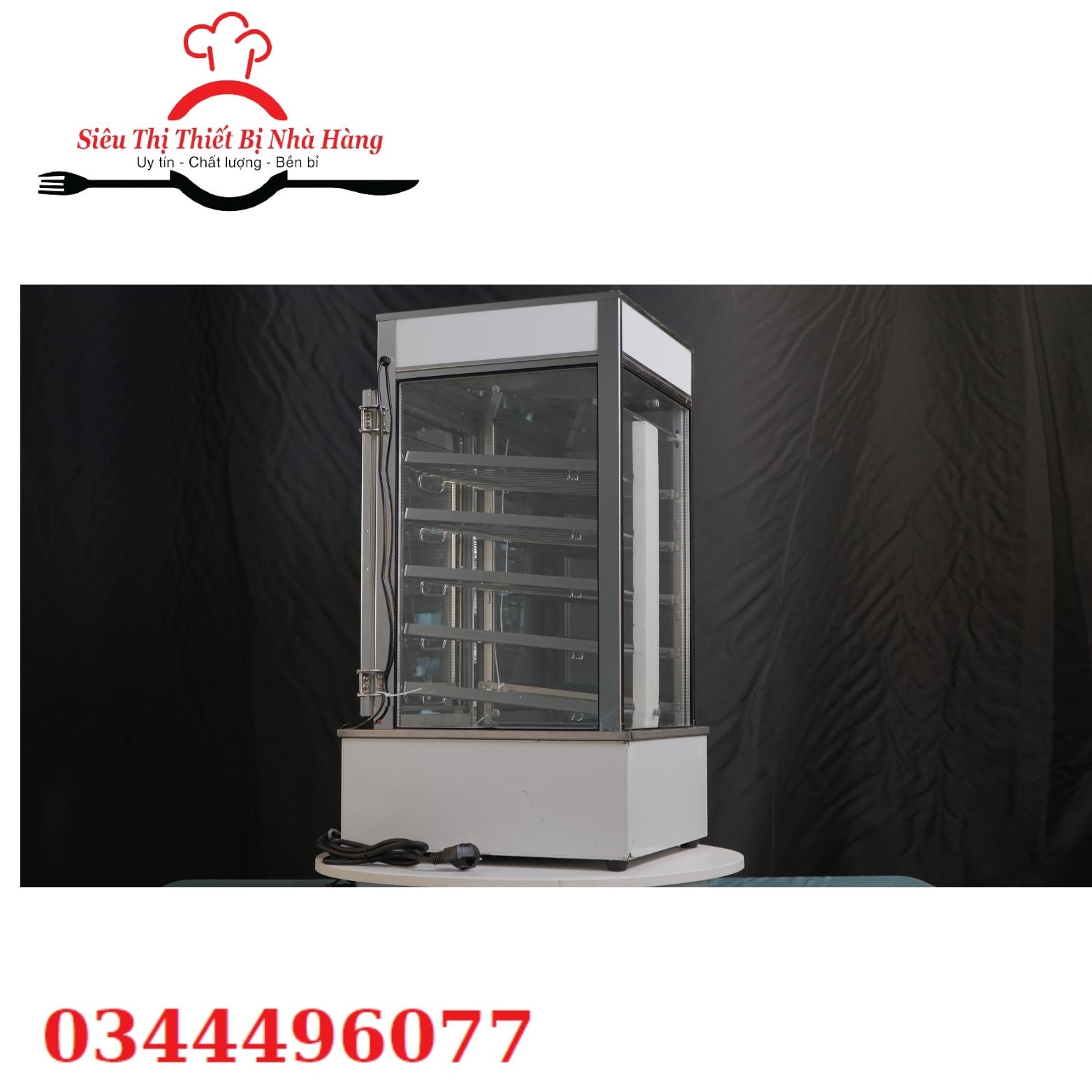 tủ bánh bao 5 tầng kính 2 lớp chống nhão bánh