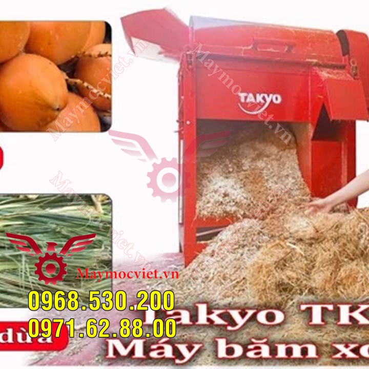 Máy xay nghiền xơ dừa , rơm, cỏ voi 1 cách nhanh chóng và hiệu quả