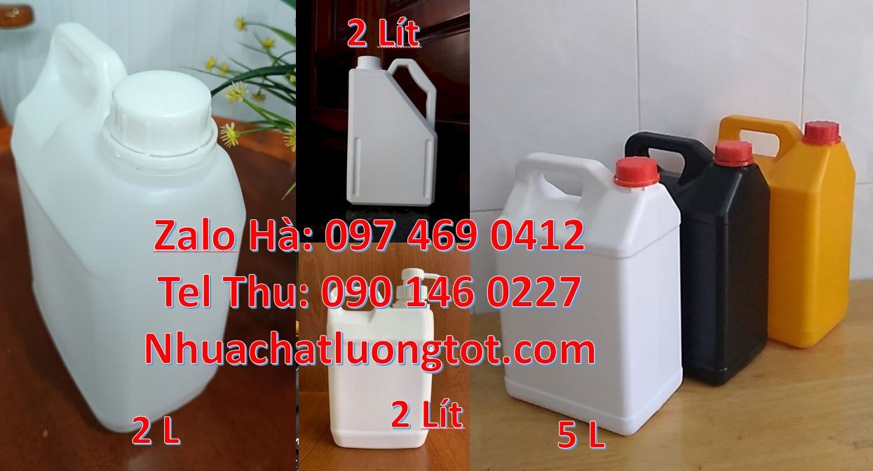 can nhựa 2l đựng dầu ăn,can nhựa 1l đựng dầu nhớt,can nhựa trắng xanh