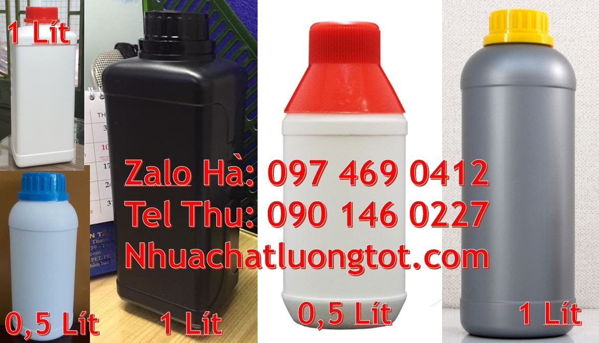 chai nhựa 1l đựng đầu nhớt,chai nhựa hdpe màu trắng,chai nhựa 0.5l rẻ