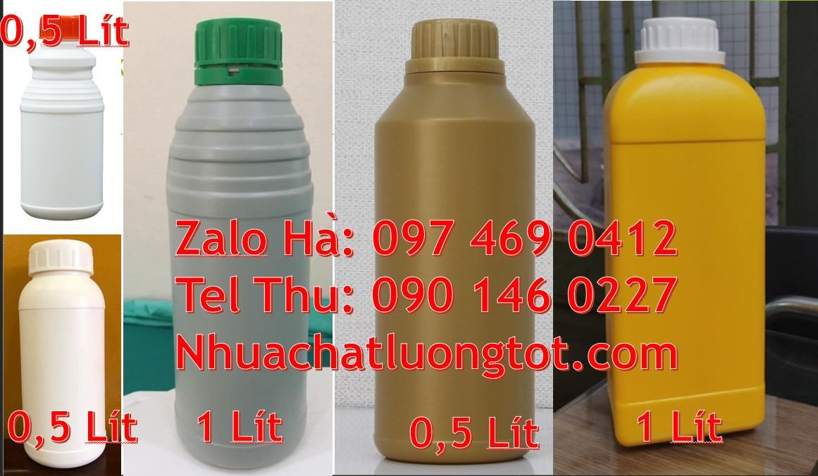 chai nhựa 1l đựng đầu nhớt,chai nhựa hdpe màu trắng,chai nhựa 0.5l rẻ