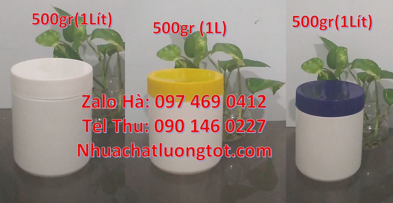 hũ trắng 500g đựng hạt điều,hũ nhựa 250g đựng vừng lạc,hũ nhựa đựng gi