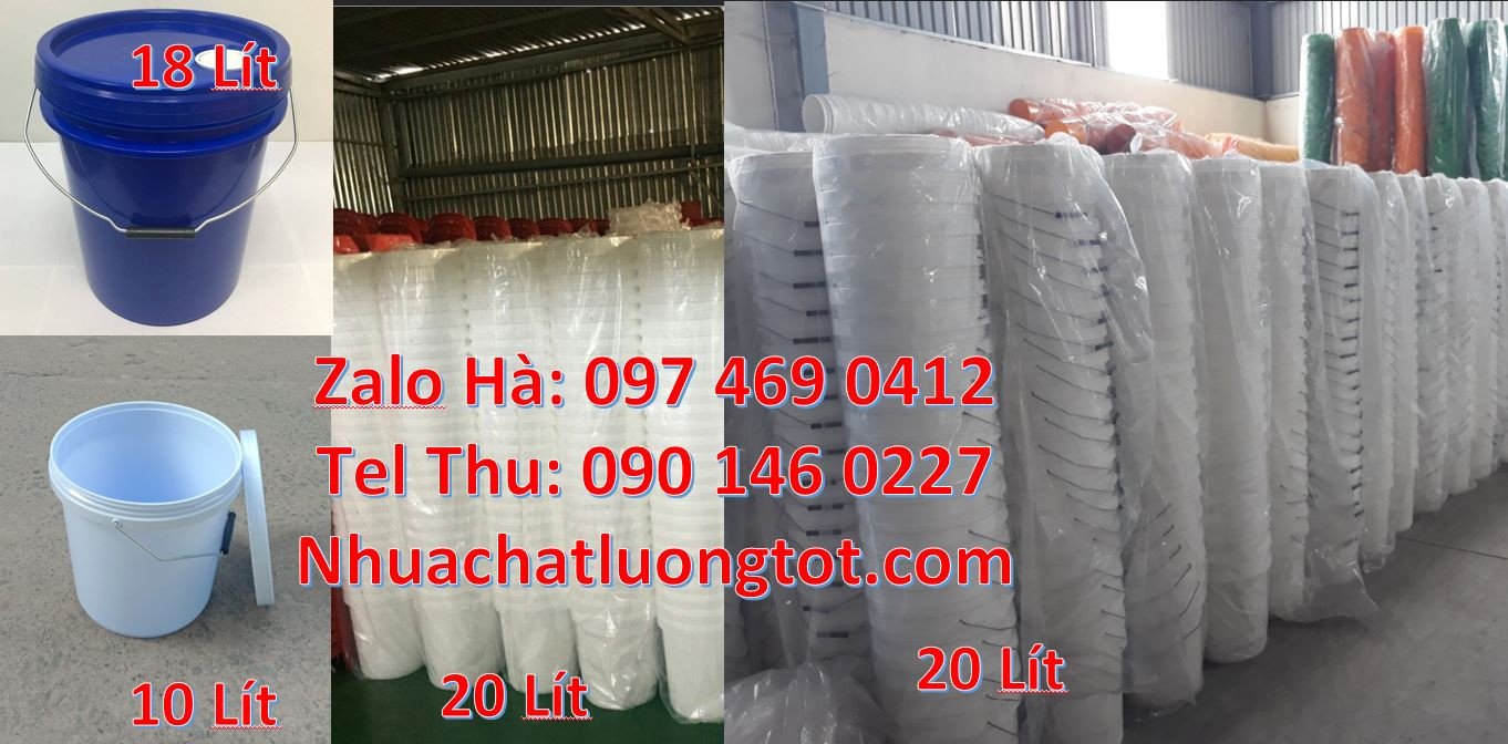 thùng đựng sơn 20l,vỏ thùng sơn 5l màu trắng,thùng sơn hdpe giá rẻ hcm