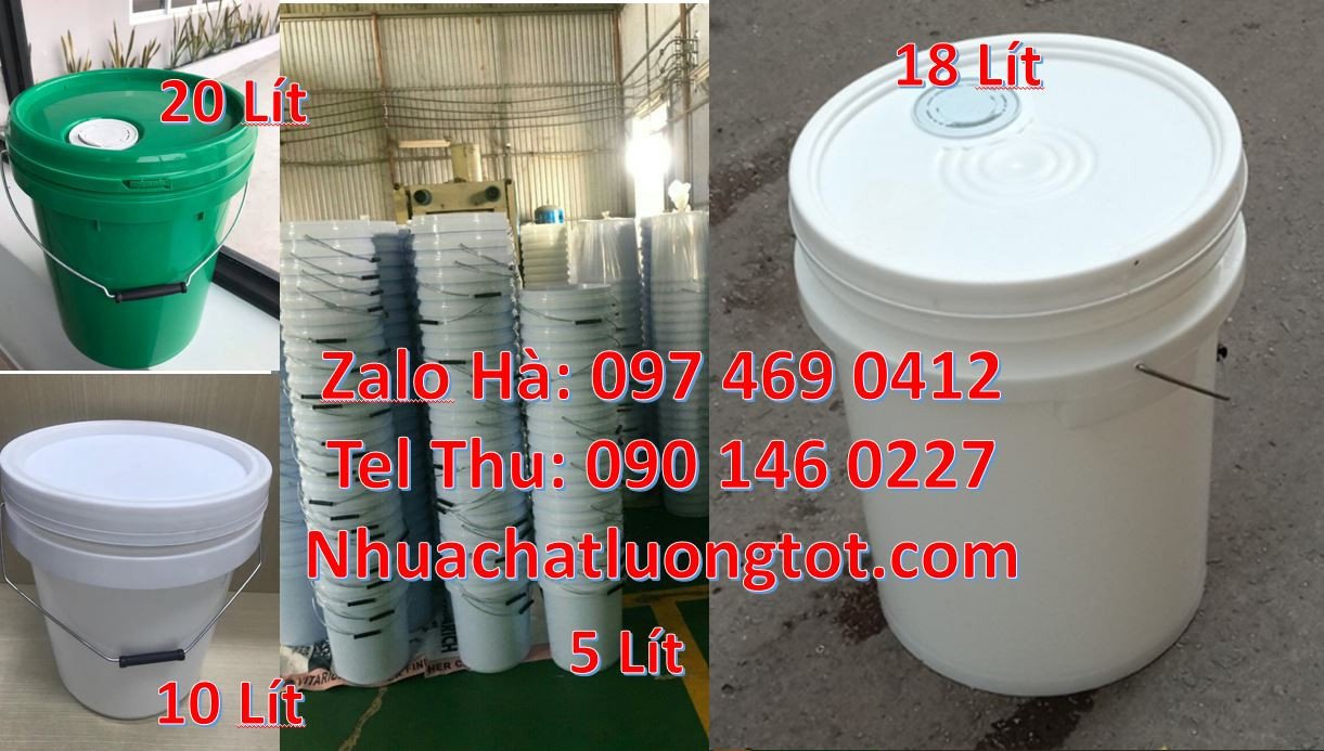 thùng đựng sơn 20l,vỏ thùng sơn 5l màu trắng,thùng sơn hdpe giá rẻ hcm