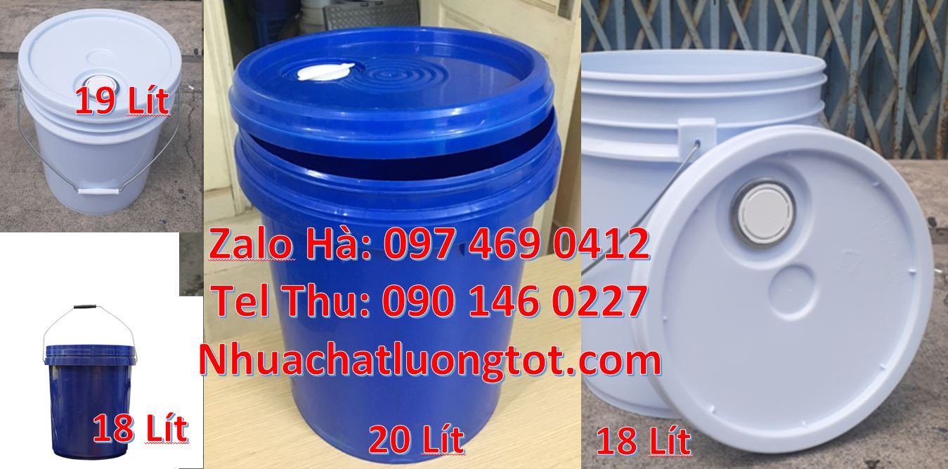 thùng đựng sơn 20l,vỏ thùng sơn 5l màu trắng,thùng sơn hdpe giá rẻ hcm