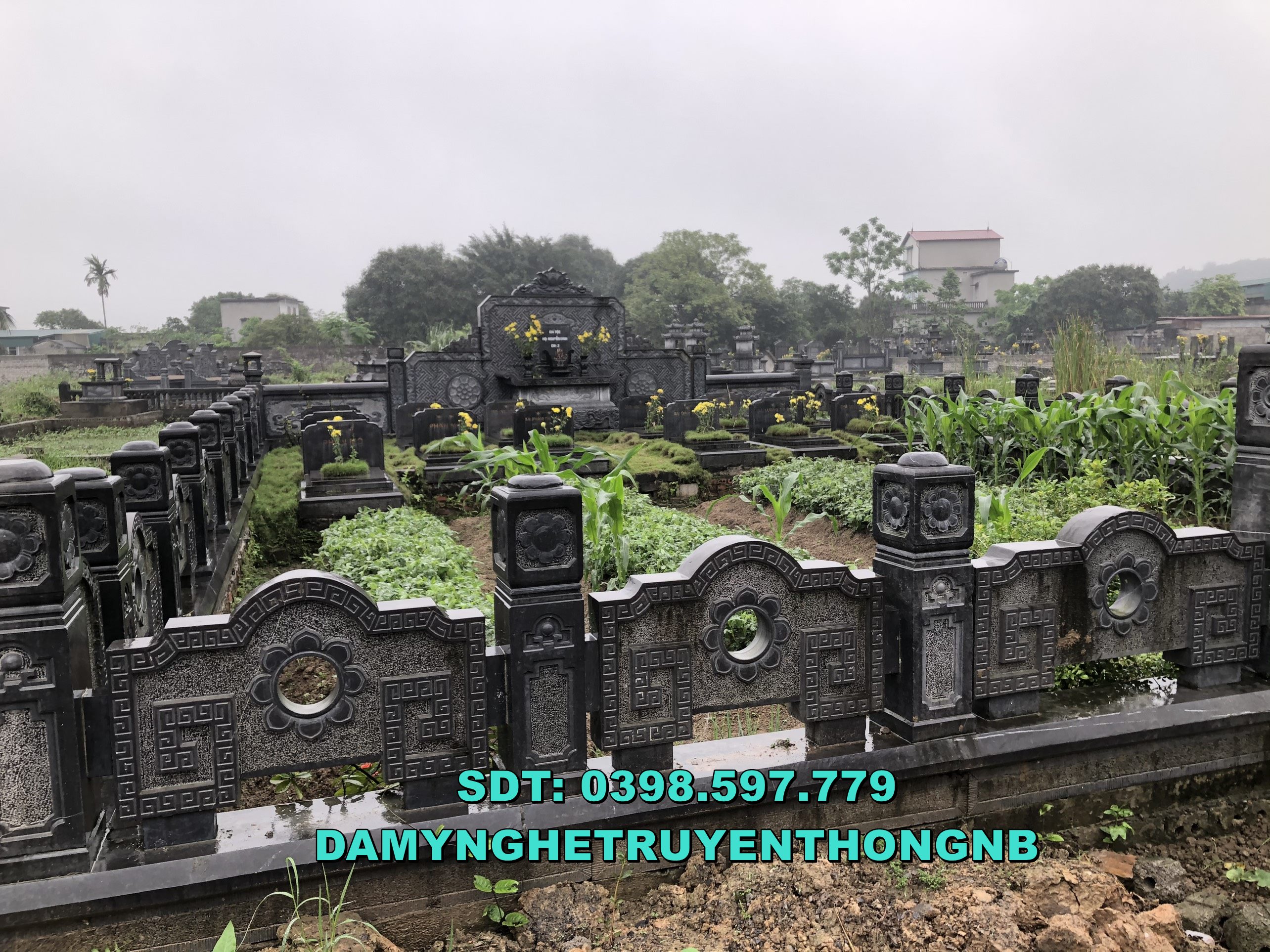 khuôn viên lăng mộ đá cao cấp tại vĩnh long 2023