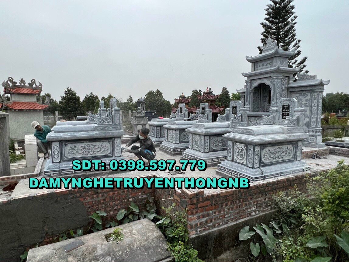 khuôn viên lăng mộ đá cao cấp tại vĩnh long 2023