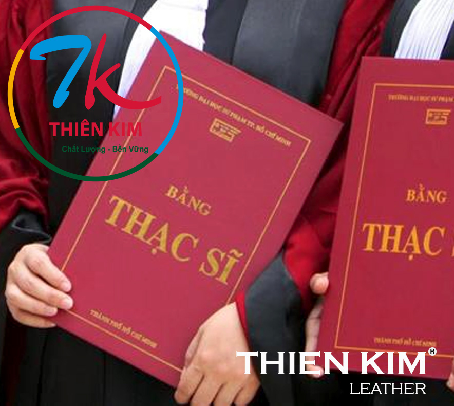 Xưởng chuyên làm bìa da thạc sĩ, làm bìa da đựng bằng đại học,