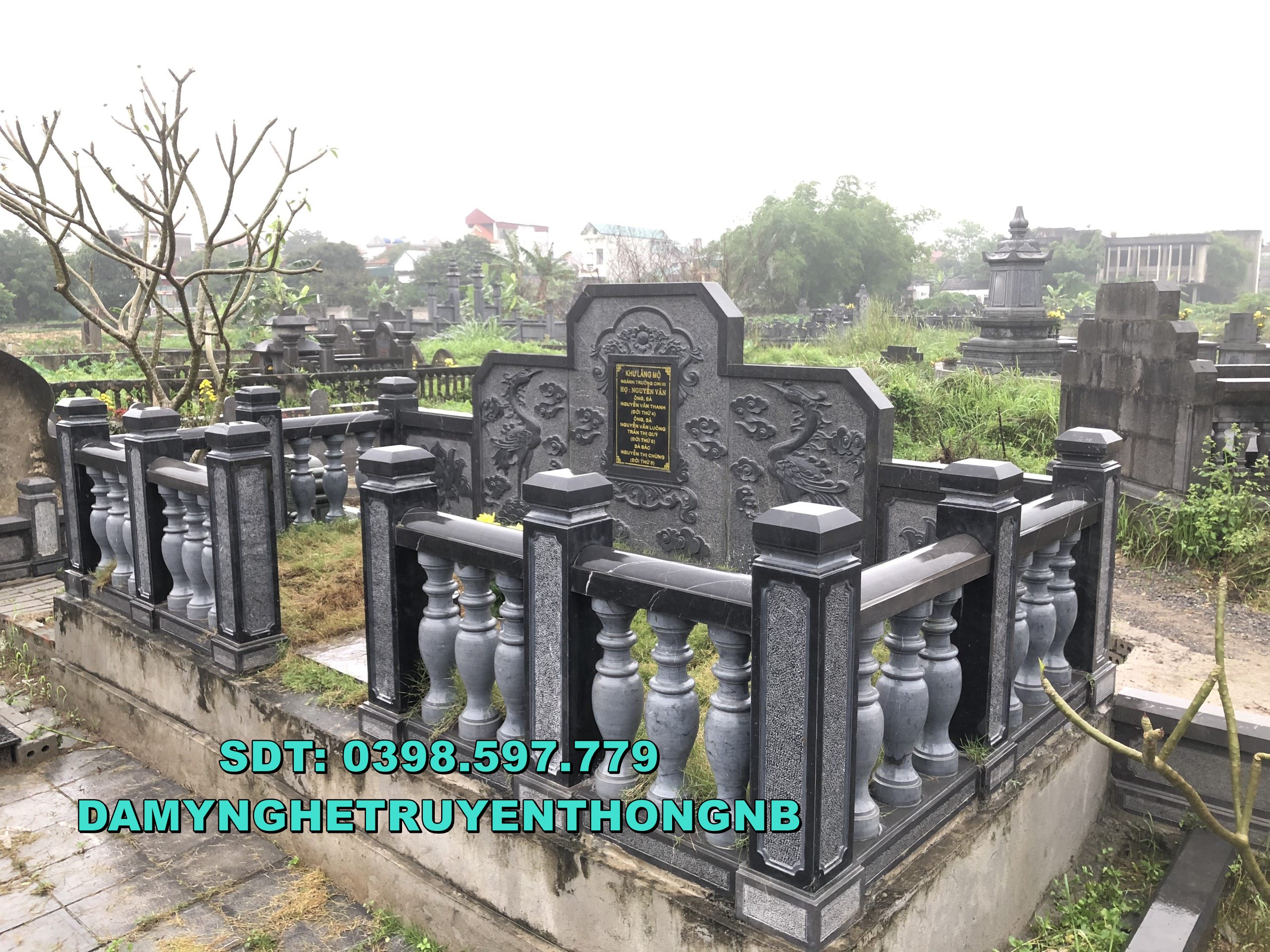 khuôn viên lăng mộ đá đẹp tại cần thơ 2023