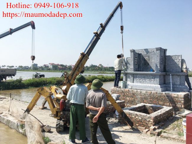 Mẫu lăng thờ đá đẹp tại Phú Xuyên- Hà Nội