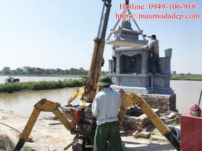 Mẫu lăng thờ đá đẹp tại Phú Xuyên- Hà Nội