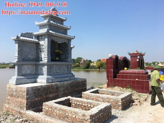 Mẫu lăng thờ đá đẹp tại Phú Xuyên- Hà Nội