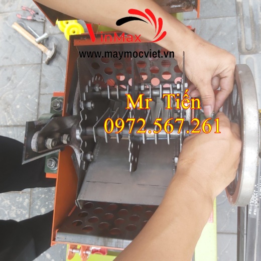 Máy băm sơ dừa, cỏ voi, bã mía công suất 3kw