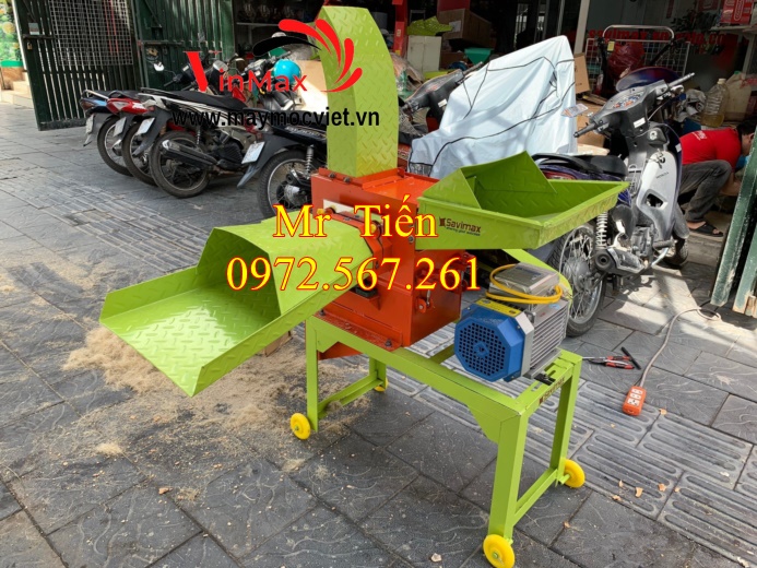 Máy băm sơ dừa, cỏ voi, bã mía công suất 3kw