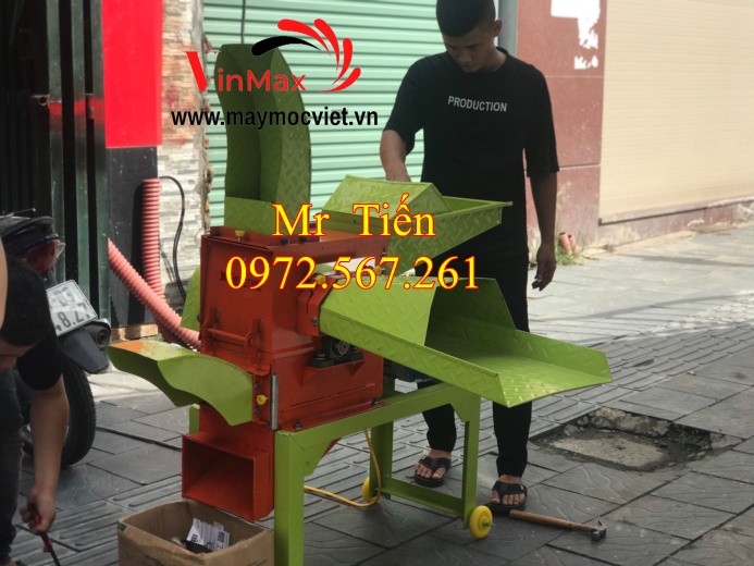 Máy băm sơ dừa, cỏ voi, bã mía công suất 3kw