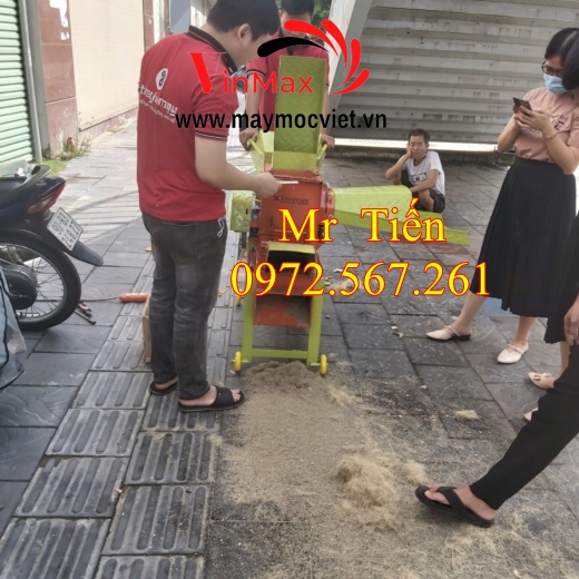 Máy băm sơ dừa, cỏ voi, bã mía công suất 3kw