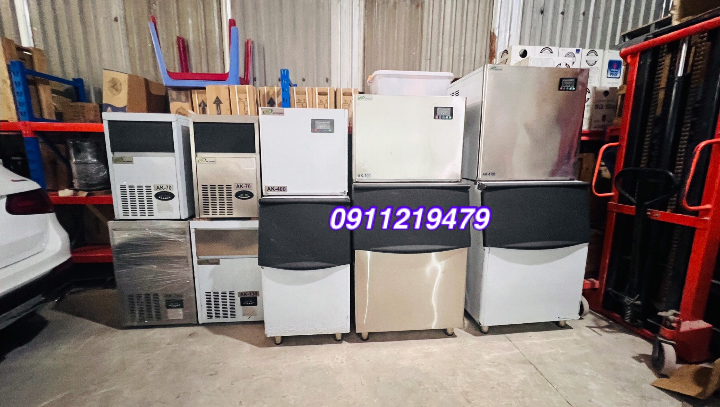 Xả hàng trưng bày máy đá viên khối lượng 500kg/24h