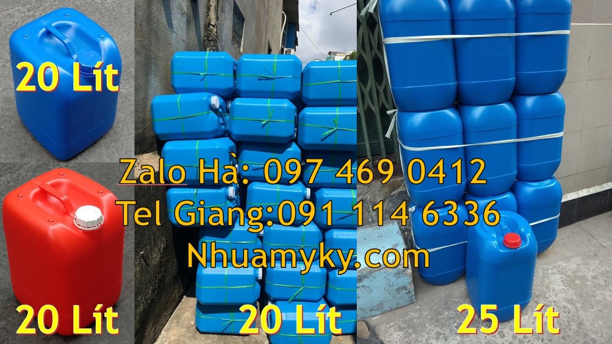 can nhựa 20l đựng mật,can nhựa trắng 25l,can nhựa đựng hóa chất giá rẻ