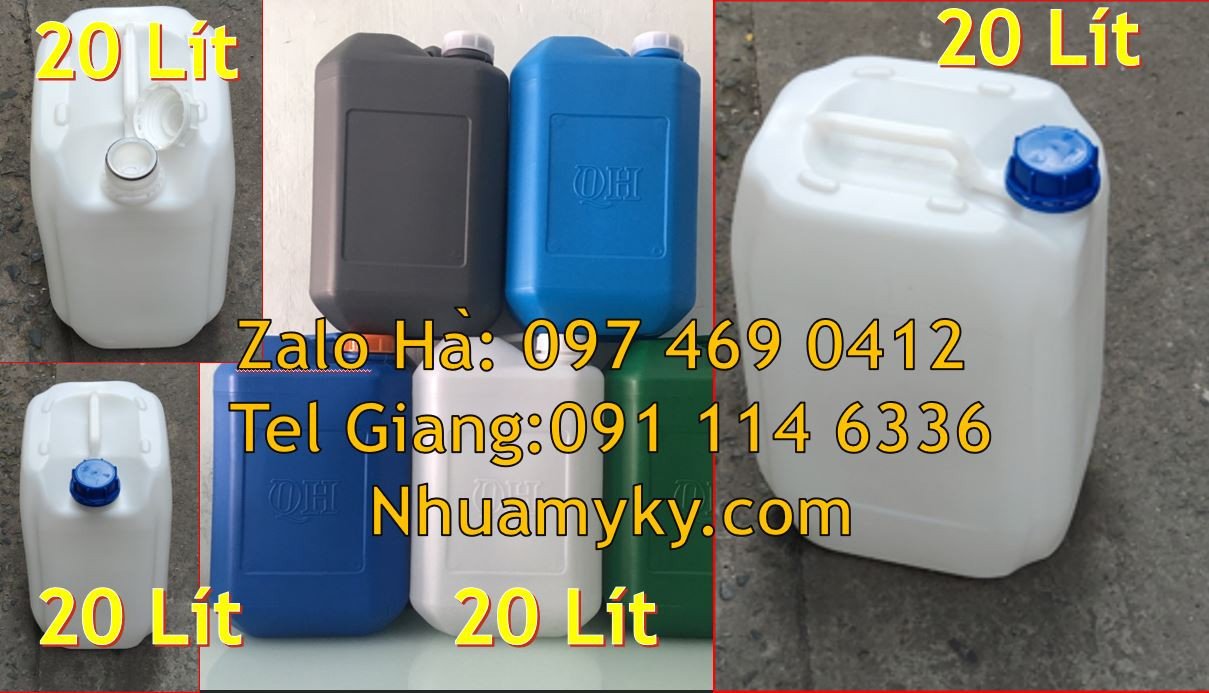 can nhựa 20l đựng mật,can nhựa trắng 25l,can nhựa đựng hóa chất giá rẻ